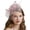 A, variant on LIZUOJUN Under $6 Headband for Women Flower Mesh Fascinator Hats Vintage Pillbox Headband Hat Elegant Tea Party Cocktail Wedding Church Formal Hair Accessories, White
