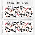 thumbnail image 4 of Decalcomania Witches Cats & Bats Wall Decals - Set of 82 Stickers Hand Drawn Colorful Witch Cat Bat Silhouettes Decorations Removable Peel and Stick Halloween Indoor Decor, 4 of 5