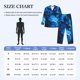 thumbnail image 4 of Balery Wolf Pijama para Hombre de Dos Piezas con Manga Larga, Conjunto de Dormir y Descanso Suave con Bolsillos-Small, 4 of 7