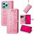 thumbnail image 1 of Funda Cartera FOXDOCK para Honor 400 Lite , Flip PU con Relieve de Gatos y Perros, Tarjetero y Soporte, 1 of 6