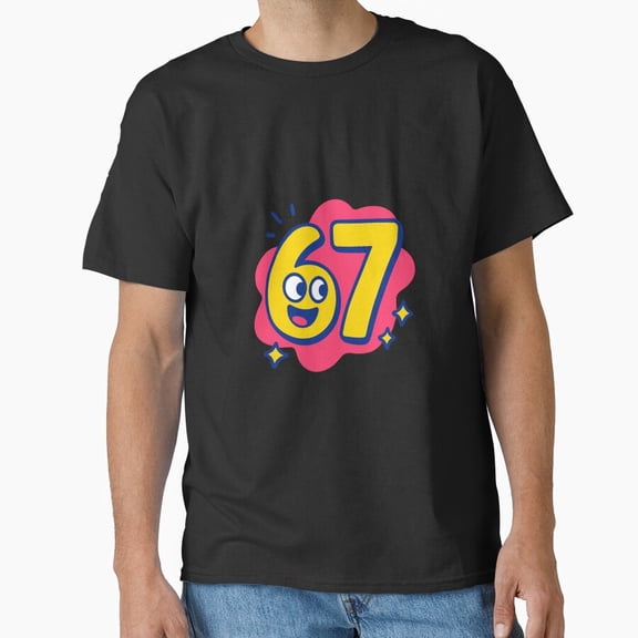 67 Meme Funny Six Seven Viral Trend Social Media Humor Art Unisex T-Shirt, up to Size 5XL