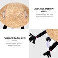 thumbnail image 3 of Minkissy pet-hats Straw Hat Protection Woven 1Pack for Cats, 3 of 8
