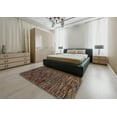 thumbnail image 5 of Ahgly Company Machine Washable Indoor Rectangle Abstract Night Red Area Rugs, 7' x 9', 5 of 7