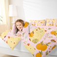 thumbnail image 3 of Erosebridal Yellow Funny Capybara Twin Comforter Sets,Cute Orange Pattern Bedding Set For Capybara Lovers ,Reversible Pink 2 Pieces, 3 of 7