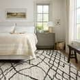 thumbnail image 2 of Rug Branch Contemporary Moroccan Marble Grey Black Indoor Area Rug - 4x6, 2 of 8