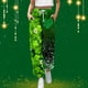thumbnail image 3 of Gibobby pantalones deportivos de yoga cargo mujer Pantalones largos sueltos informales con estampado de St. Day para mujer, holgado a la moda (Verdinegro, M), 3 of 4
