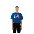 thumbnail image 4 of Women's New Era Royal Chicago Cubs Boxy Foil Logo T-Shirt, 4 of 5