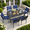7pcsTextilene-Nevy, variant on Seizeen 7 Pieces Patio Dining Set, Outdoor Patio Furniture Set, Plastic-wood Table Top with Steel Frame, Dining Set w/Gray Textilene Chairs for Backyard, Garden and Poolside