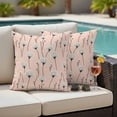 thumbnail image 2 of Outdoor Pillow Cover Dandelion Floral Set of 2 Waterproof Throw Pillowcases Botanical Decorative Patio Furniture Pillows for Couch Garden Indoor & Outdoor Use, 2 of 9