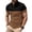 Coffee, variant on AJZIOJIRO Men's Summer Casual Tees Shirts Lapel Cotton Shirt Tops Short Sleeve Pullover T-Shirts S-3XL