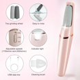 thumbnail image 2 of KEAWIS Electric Foot Callus Remover for Foot,Rechargeable Foot Callus Remover with 2 Speeds & Led Light,Pedicure Tools for Hard,Cracked,Dry Dead Skin,At-Home Foot Care for Men Women,Ideal Gift(Pink), 2 of 7