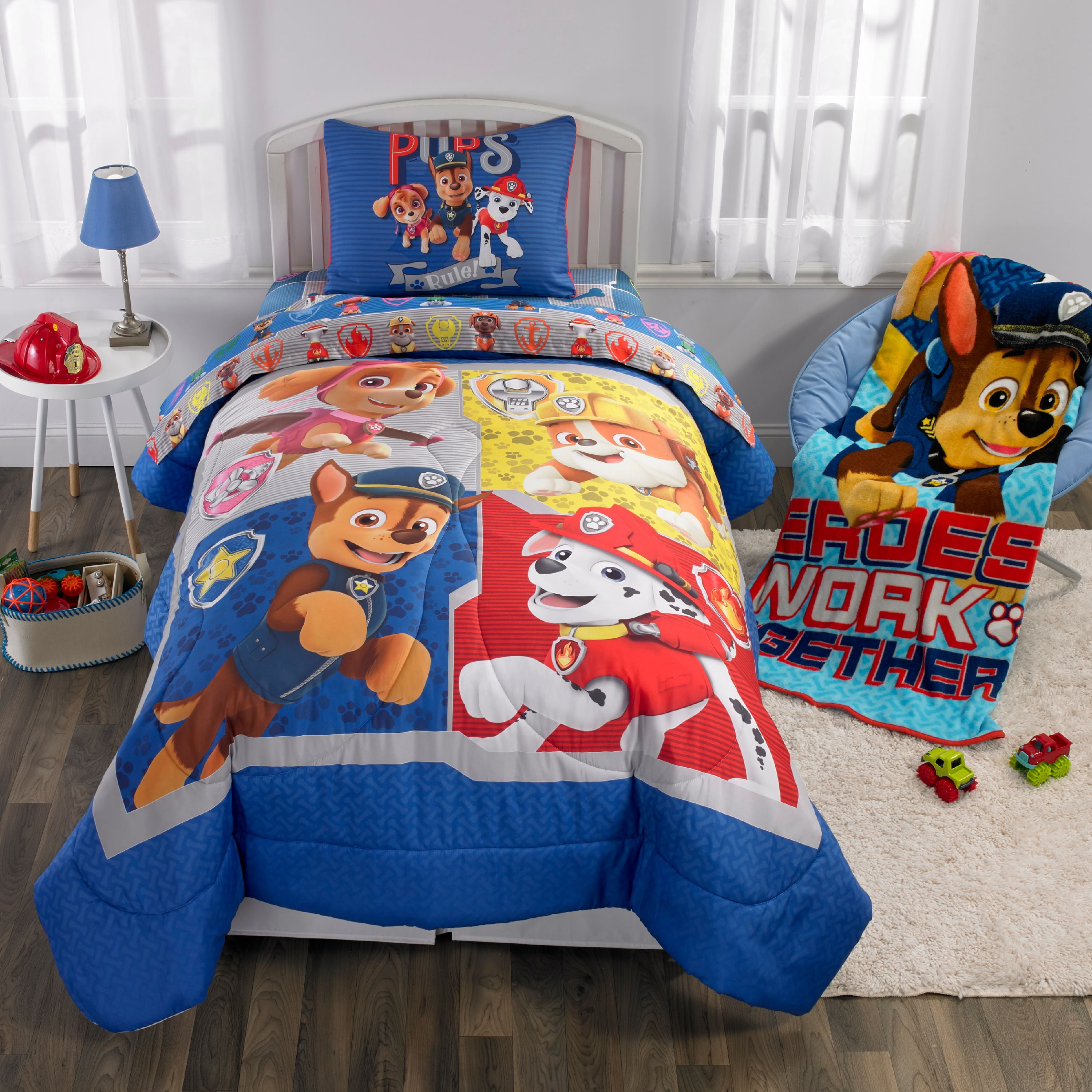 PAW Patrol Extra Large Body Pillow, Reversible Design, 4-Feet Long