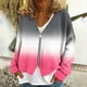 thumbnail image 1 of Chaqueta y abrigo informal de manga larga sin capucha para mujer, cárdigan cálido de moda con cremallera, chaqueta con cuello en V y manga larga, blusa para mujer, 1 of 5