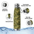thumbnail image 4 of Camouflage 29oz Stainless Steel Insulated Thermos with Tea Filter, 360° Printed Travel Bottle, Leakproof BPA-Free Flask with Anti-Slip Base, 304 Inner & 201 Outer, Vacuum Cup, 4 of 6