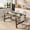 Pear wood color 1600, variant on COZONY Industrial Dining Table, 63" Long Wood Kitchen Table with Metal Frame and Grey Finish for 4-6 People, 300 lb Capacity,Black