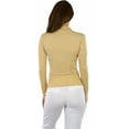 thumbnail image 2 of ToBeInStyle Women's Seamless Textured Long Sleeve Turtleneck Blouse, 2 of 6