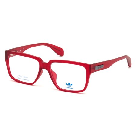 Adidas OR5005-F Full Rim Rectangle Matte Red Eyeglasses