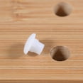 thumbnail image 3 of Uxcell Cabinet Wardrobe Decor 5mm White Plastic Hole Blanking Cover Plugs 100Pcs, 3 of 7