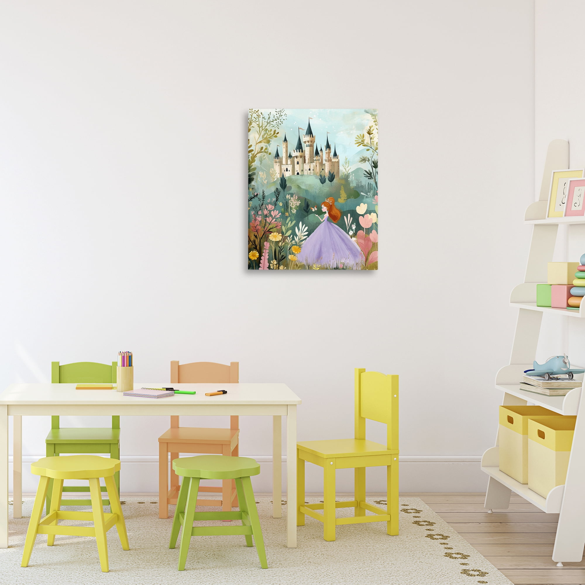 Stupell Industries Princess Day Out Canvas Wall Art, design by Christine Simpson Art
