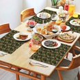 thumbnail image 2 of Green Camouflage Bigfoot Pattern Summer Placemats Table Placemats Set Of 4-Linen Kitchen Washable Placemats Table Mats 11.8"x17.7" Non-Slip Heat Resistant, 2 of 6