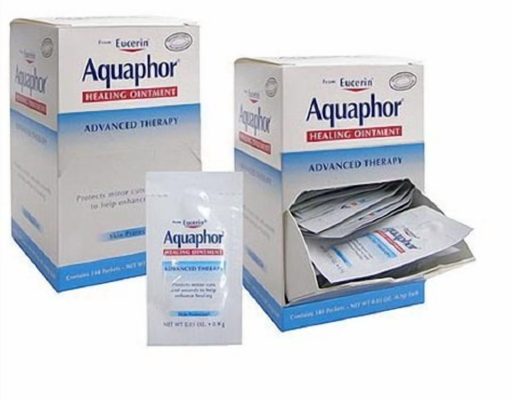 Aquaphor Healing Ointment,Contains 144 Packets, Net Wt 0.03 oz. (0.9g) Ct