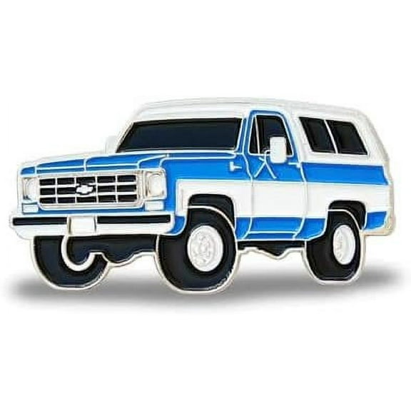 1978 K5 Chevy Blazer Enamel Pin - Officially Licensed Chevrolet Lapel Pin - For Hats, Backpacks & Shirts Blue