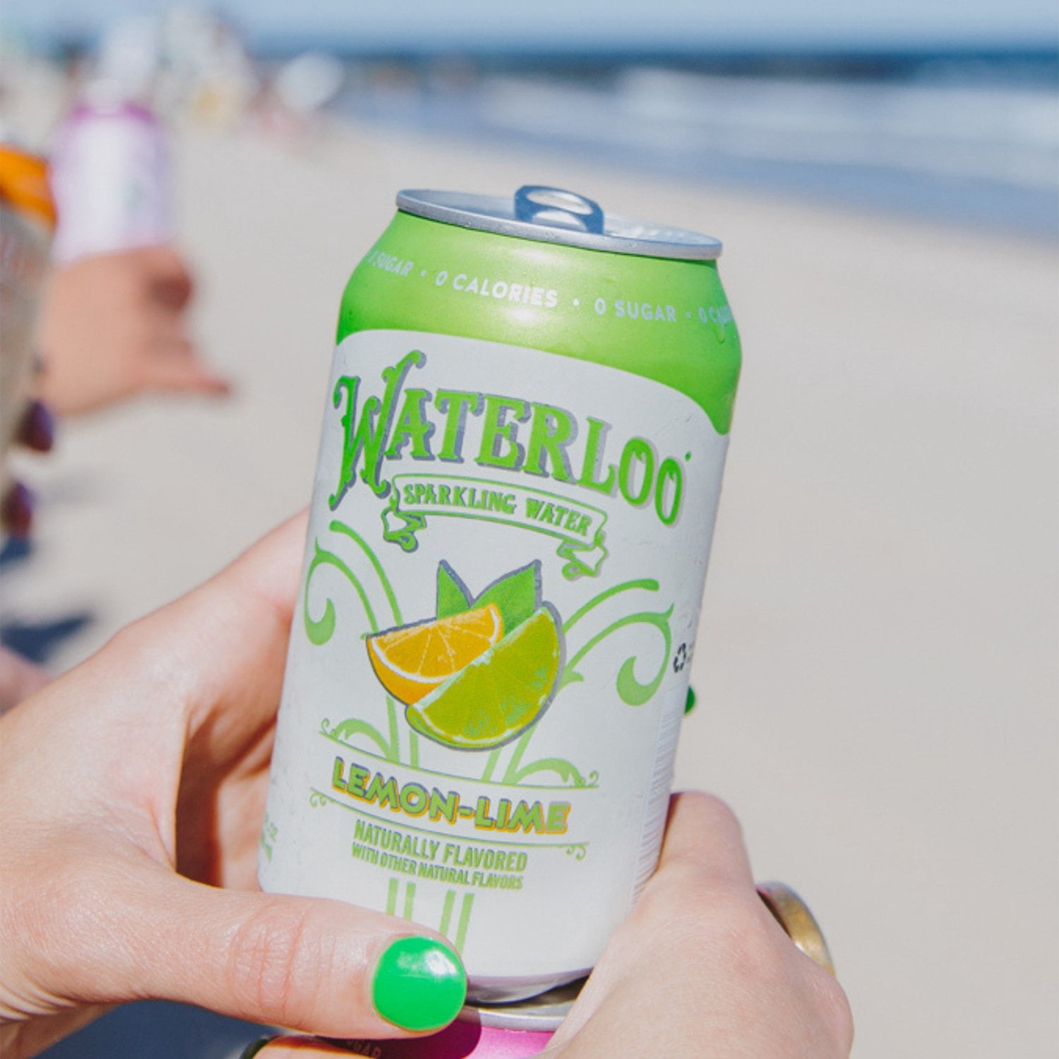 Waterloo Sparkling Water Variety Pack, Black Cherry, Lemon-Lime, Summer Berry 12 fl oz Cans, (6 Pack)