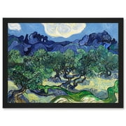 Vincent Van Gogh The Olive Trees Painting Artwork Framed Wall Art Print A4