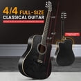 thumbnail image 3 of Pyle Steel String Acoustic Guitar Kit, 41" Full Size Cutaway with Ashtree Top, Open Pore Finish, Premium Accessory Set with Armored Gig Bag, Sunburst Teardrop Matte, 3 of 7