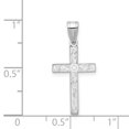 thumbnail image 2 of Charme Croix Blanche en Or Blanc 14K, 2 of 2