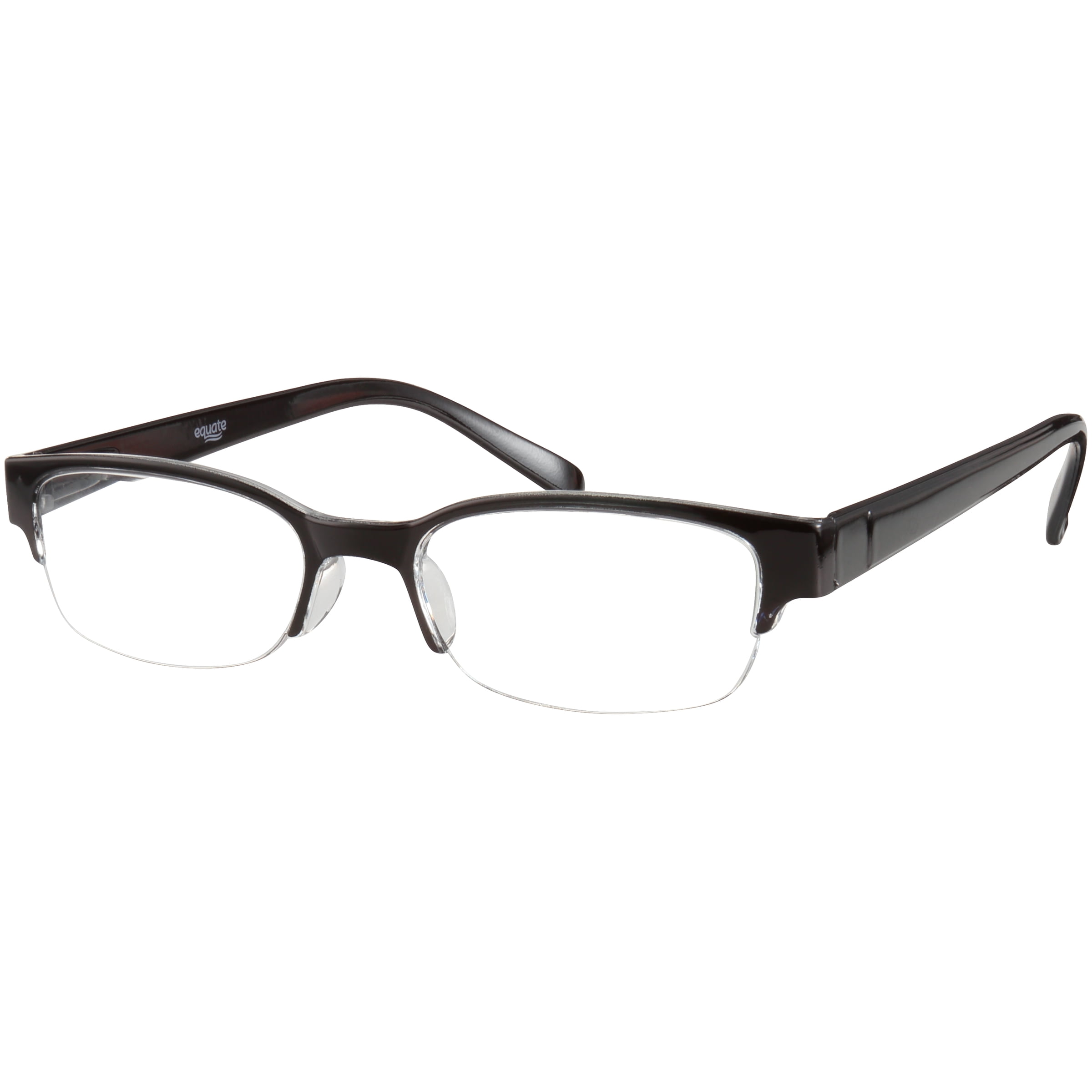 Equate Women's Rose Reading Glasses with Case, Black, +1.75