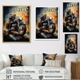 thumbnail image 4 of Designart "Fantasy Journey On A Motorcycle" Motorcycle Canvas Prints, 4 of 7