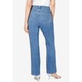 thumbnail image 2 of Roaman's Women's Plus Size Invisible Stretch Iconic Sequin-Embellished Bootcut Jean, 2 of 5