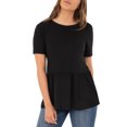 thumbnail image 6 of Wright's Womens Short Sleeve Peplum Waist Top, 6 of 6