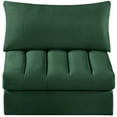 thumbnail image 5 of Meridian Furniture Jacob Green Velvet Armless, 5 of 7