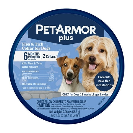 UPC: 0073091051893 | PETARMOR Plus Flea & Tick Collar for Dogs  One-Size-Fits-All Collar  2 Count