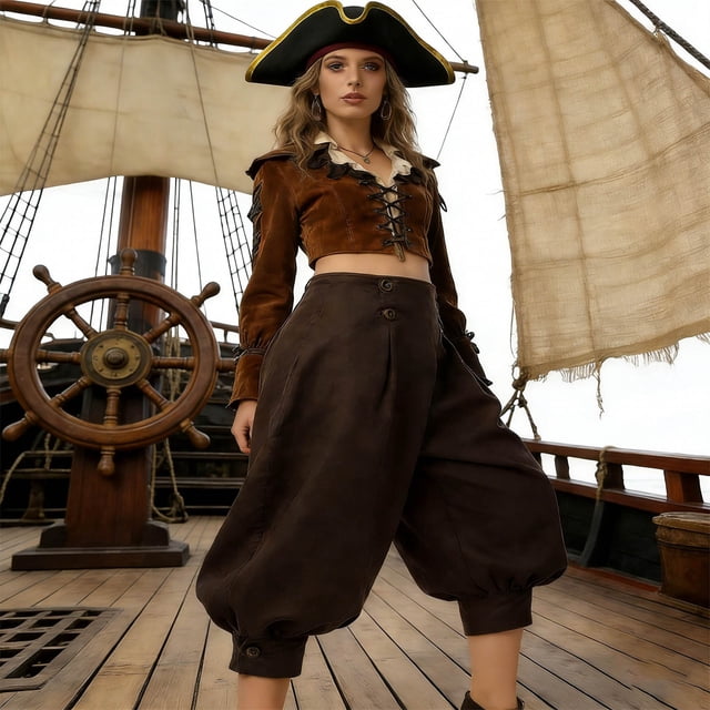 Pants with High Waist and Double Design for Stage Performance in Style Versatile Everyday Wear for Enthusiasts