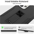 thumbnail image 6 of Samsung A53 5G, Galaxy A53 5G case, Military Grade Heavy Duty with HD Screen Protector Magnetic Ring Kickstand Car Mount Protection Armor Phone Case Cover for Samsung Galaxy A53 5G (Black_Black), 6 of 14