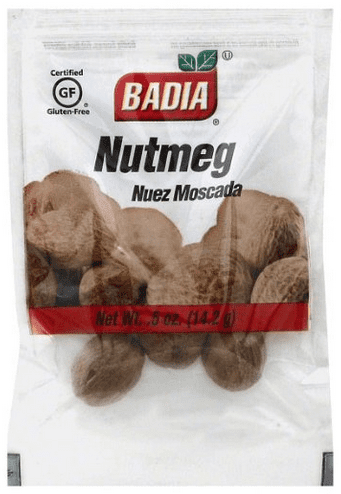 Badia Spices Whole Nutmeg Case of 12 0.5 oz. by