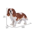 thumbnail image 2 of Hi-Line Gifts King Charles Spaniel Dog Outdoor Garden Statue - 16.25" - Brown and White, 2 of 5