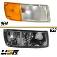 thumbnail image 6 of USR DEPO 90-96 300ZX Signal Lights - JDM Style Crystal Smoke Lens Front Bumper Turn Signal Lamps Set (Left + Right) Compatible with 1990-1996 Nissan 300ZX Z32 (Smoked with Amber Bulbs), 6 of 9