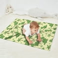 thumbnail image 2 of Yellow Dinosaurs Palm Trees Blanket,Comfortable Soft Flannel Throw Blanket,All Season,Warm Lightweight Blankets for Sofa Bed Couch Living Room Chair,30"x40", 2 of 4