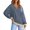 Black, variant on dGslk Women’s Long Sleeve Striped Pullover Top Casual Half Zip Collar Loose Fit Sweatshirt for Everyday Comfort and Style Black L