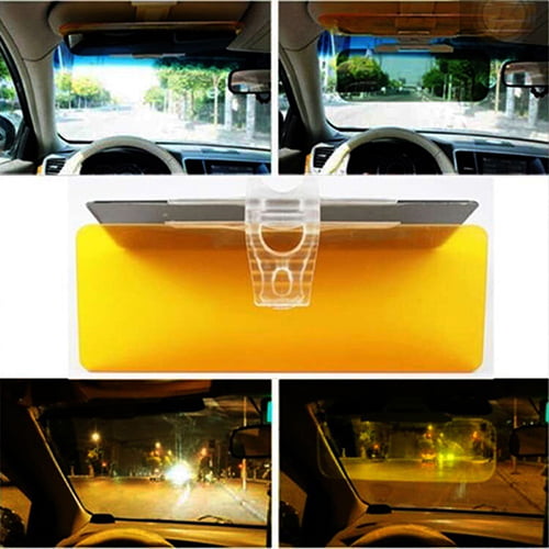 interjunzhan Car Visor Sunshade,Anti-Glare Blocker UV Fold Flip Down HD Clear View Protector Vehicle Supplies 