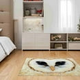 thumbnail image 4 of LaModaHome Non-Slip Rug Owl Carpet: Custom Personalized Owl Design Area Rug Washable Mat Child Stain Resistant Living Room Kitchen Carpet - Size: 4,6X6,6ft(140X200cm), 4 of 5