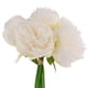 thumbnail image 4 of 5PCS Ramo Peony Simulación Flores Decoración para Fiestas Hogar Leche blanca, 4 of 9