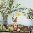 thumbnail image 4 of veasfak Figurine Ornaments Straw Easter Rabbit Simulation Statue Toys for Office Desktop A, 4 of 7