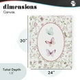 thumbnail image 3 of Delicate Florals & Butterfly Canvas Wall Art, design by Christine Simpson Art, 3 of 8