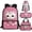 Cute Cat Pink, variant on Jeiento Axolotl Backpack for School Girls 6-8 Lightweight Backpack with Lunch Box Pencil Case Water Bottle Sleeve 4 Pcs for Elementary Kindergarten Kids School Bookbag Starry Sky