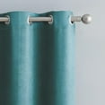 thumbnail image 3 of VCNY Home Agnes Teal Solid Grommet Blackout Curtain Panel,, 3 of 5